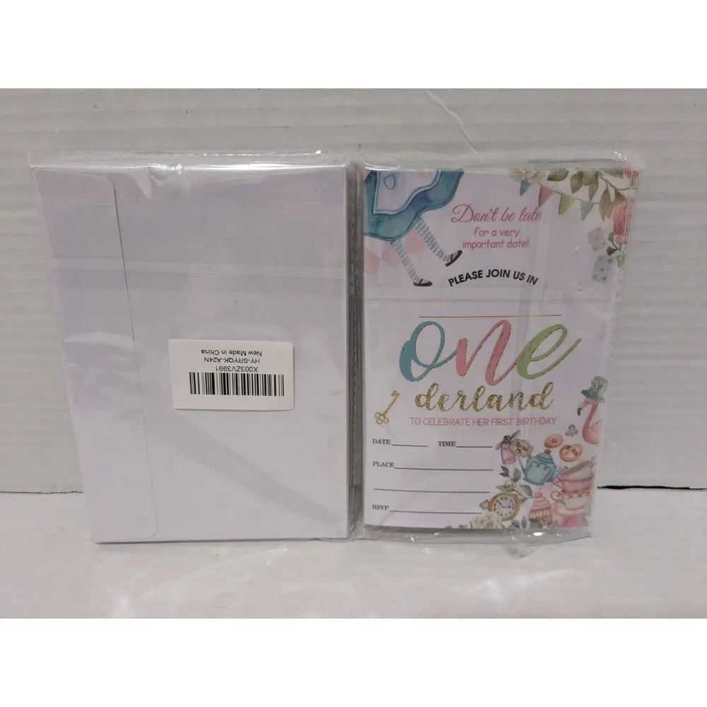 Girl's 1st Birthday Invitations‎